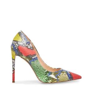 Steve Madden Vala Bright Snake Heel Topuklu Ayakkabı Kadın Açık Renkli | SM-604WZ