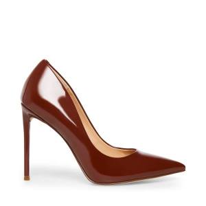 Steve Madden Vala Cognac Heel Topuklu Ayakkabı Kadın Koyu Kahverengi | SM-375EW