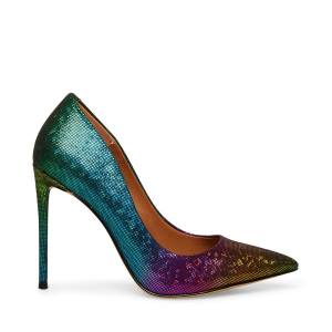 Steve Madden Vala Metallic Heel Topuklu Ayakkabı Kadın Metal Renkli | SM-402WS